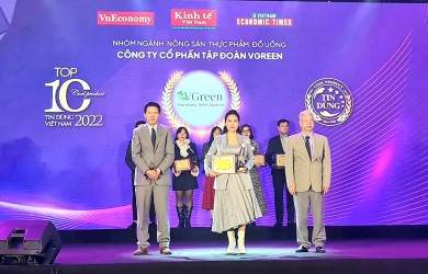 VGREEN was honored "Top 100 trusted products and services in Vietnam in 2022"