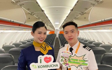 Vgreen đồng hành cùng Pacific Airlines đưa sả phẩm Kombucha lên mỗi chuyến bay 