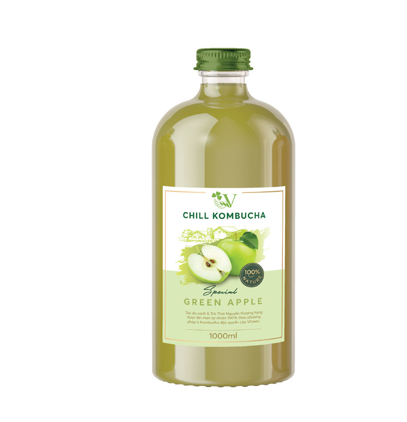 Chill Kombucha Special Green Apple 1000ml